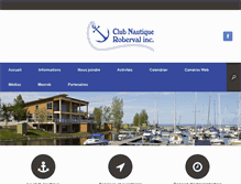 Tablet Screenshot of marinaroberval.ca